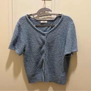 (Korean Brand)Musinsa Standard Blue Textured Cardigan